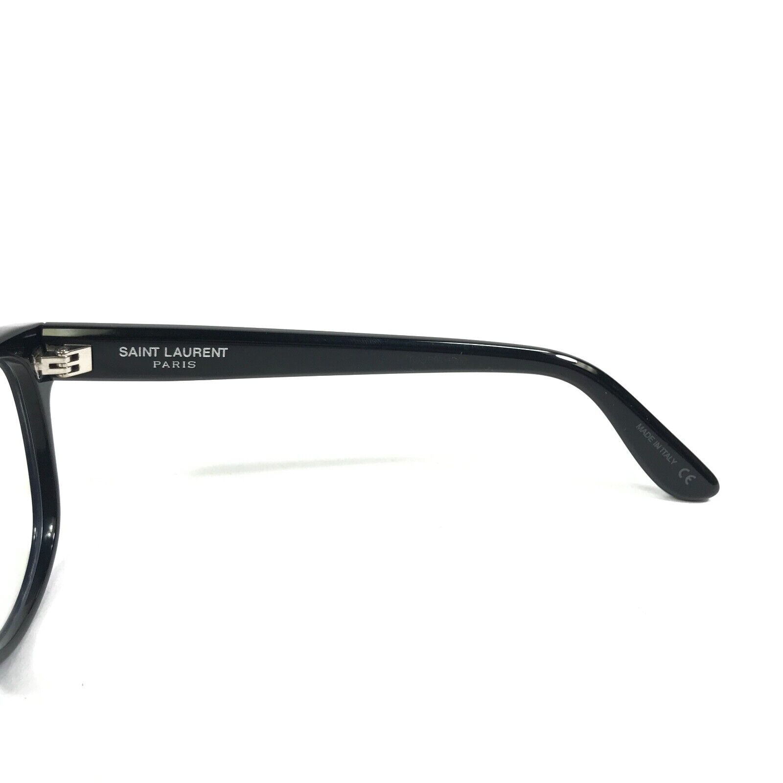 Saint Laurent Eyeglasses Frames SL M27/F 001 Black Round Full Rim 52-16-145