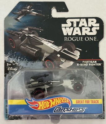 2016 HOT WHEELS STAR WARS: ROGUE ONE Carships -PARTISAN X-WING FIGHTER- HTF C9