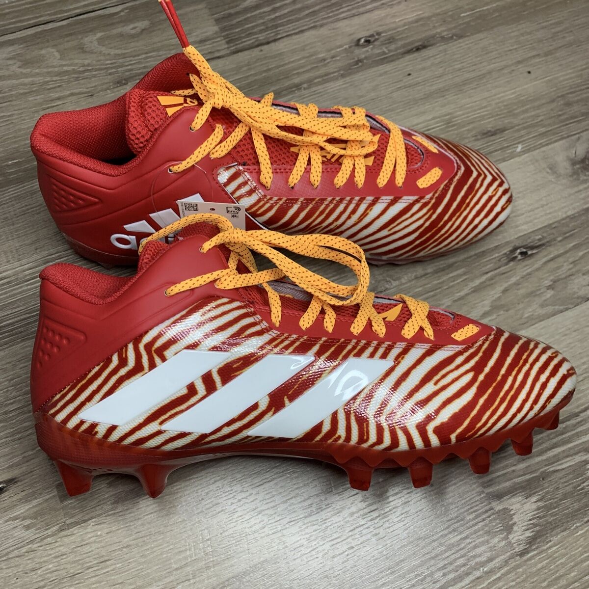 Adidas Freak 21 Zubaz Football Cleats Kansas City Chiefs Adidas Freak 21 Zubaz Football Cleats Kansas City Chiefs