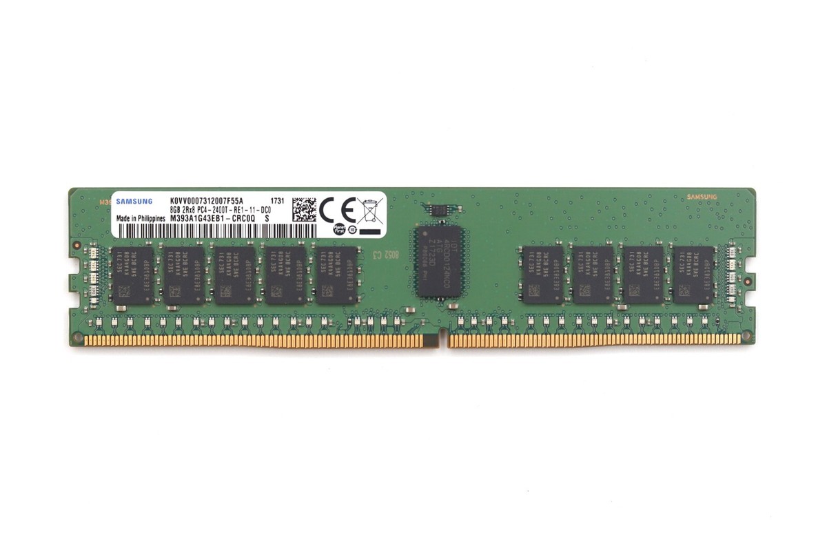 Samsung 8GB 2Rx8 PC4-2400T-RE1-11-DC0 ECC REG Server Memory