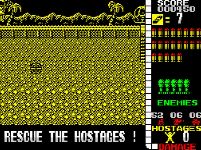 Sinclair ZX Spectrum 48K Game - OPERATION WOLF - Ocean - Tested