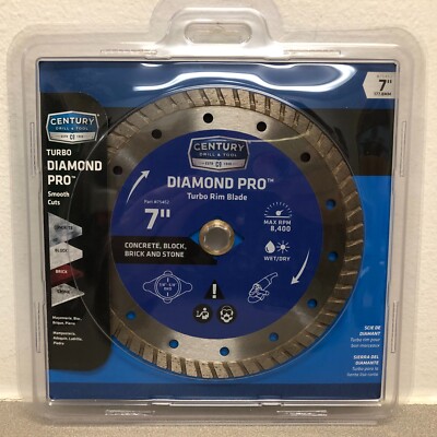 Century Drill & Tool 75452 Diamond Pro 7 in. D X 5/8 in. Diamond Turbo Rim Blade
