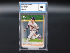 Kyle Tucker 2019 Topps Opening Day Baseball Card 18 Astros RC Graded GEM MINT 10