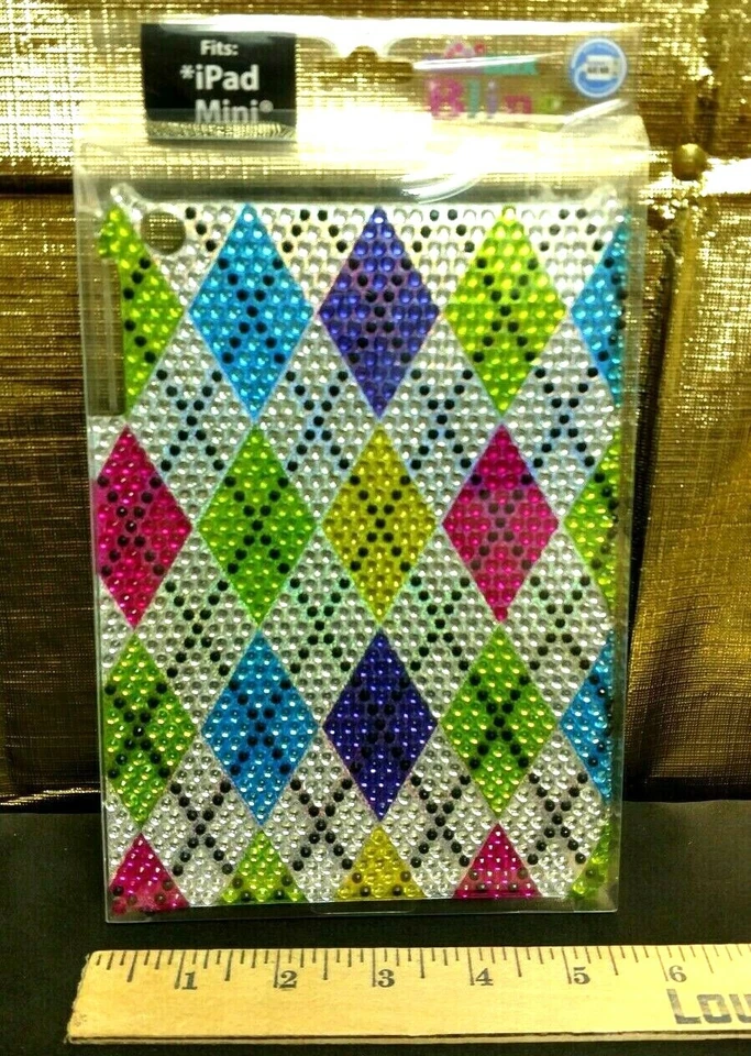 Rhinestone iPad Mini 1 / 2 / 3 GEN Hard Shell Tablet Case Diamond Crystal Bling - Image 2 of 3