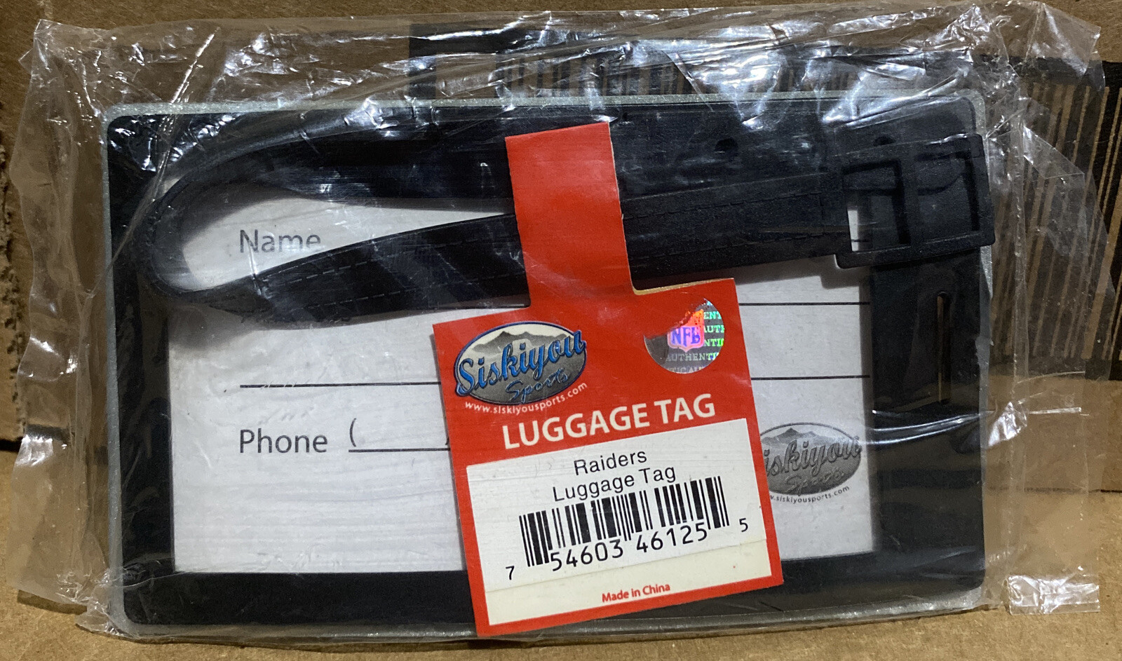 NFL Oakland Raiders Soft Luggage ID Bag Tag /Gym bag / Golf bag eBay