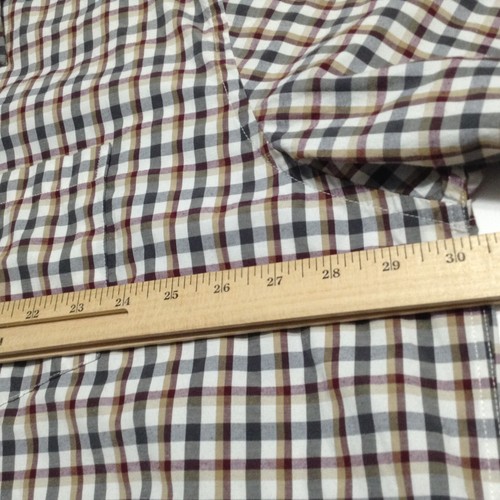Foxfire Shirt Mens 3XB Brown Plaid Short Sleeve Button Down Casual Work Travel - Bild 3 von 9