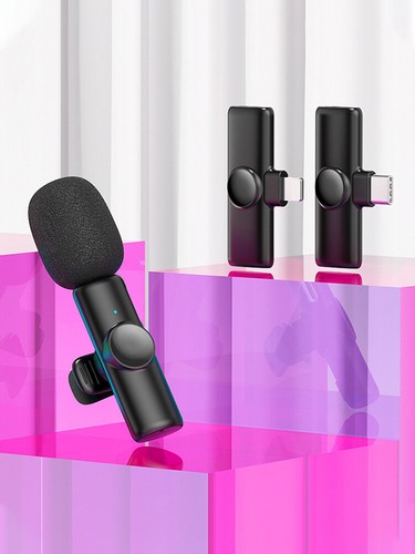 Mini Lapel Microphone Wireless Lavalier Compatible Mic Recording for IPhone US - Picture 3 of 22