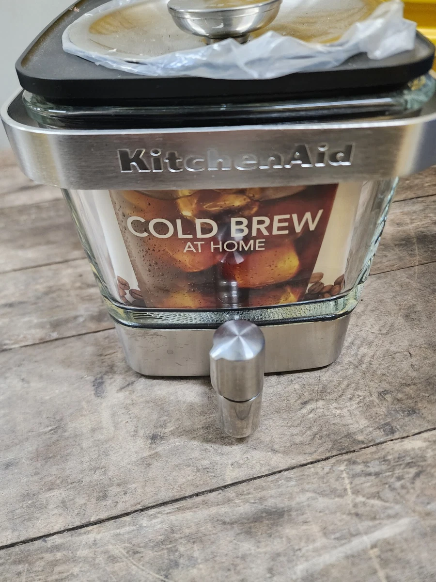 Højde Det Pygmalion KitchenAid Cold Brew Coffee Maker 1919 Glass Stainless Steel no box | eBay