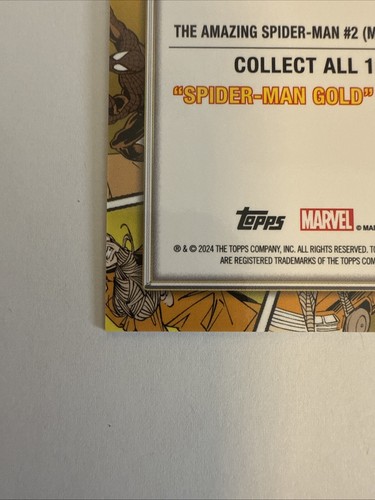 2024 TOPPS CHROME MARVEL THE AMAZING SPIDER-MAN #2 #SG-5 SPIDER-MAN INSERT DORÉ - Photo 10/10