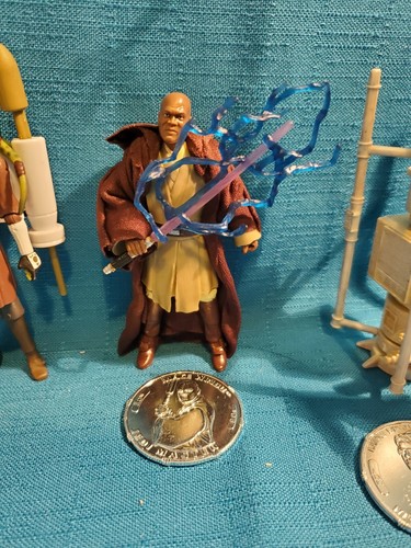 Lot of 9 Star Wars Action Figure ALL COMPLETE Yoda Obi Wan Clones Luke Mace Jedi - Bild 9 von 10