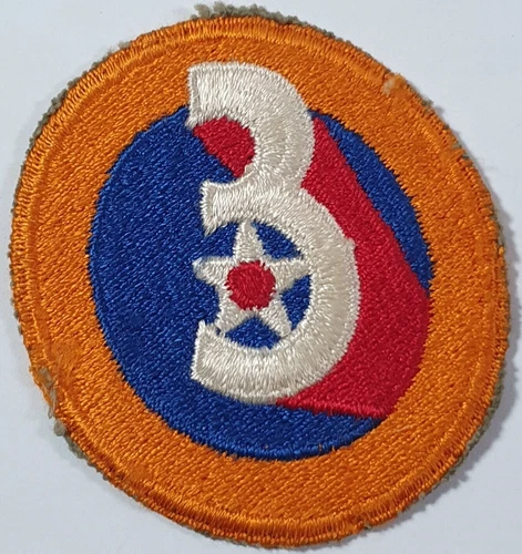 WWII 3rd US Army Air Force Embroidered Patch Badge. WW2
