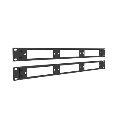 JINGCHENGMEI 2 Pack of 1U 19 inches Blank Fiber Patch Panel for 3 LGX Panels