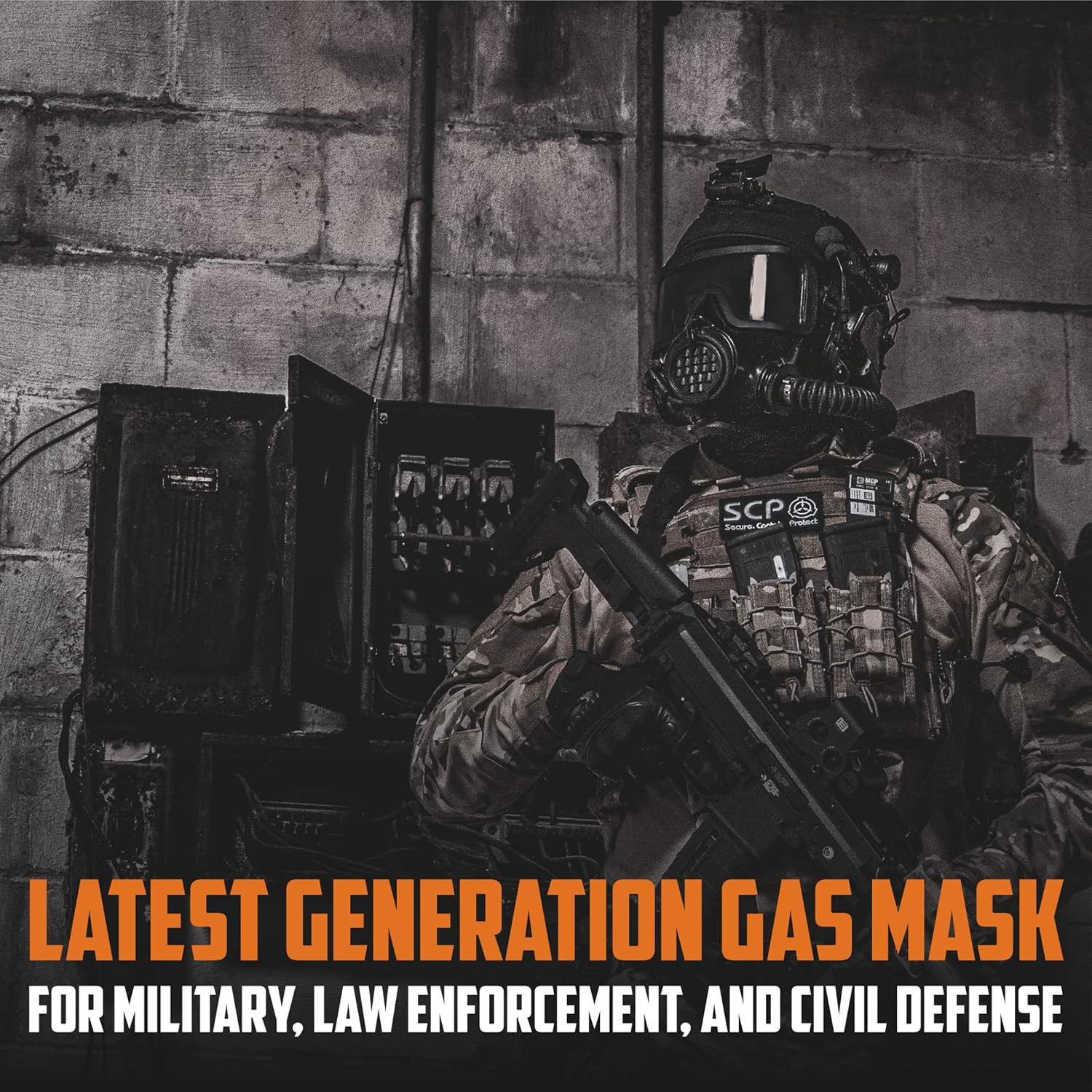 MIRA SAFETY CM-8M Full-Face CBRN Gas Mask W/Canteen - Reusable Survival Nuclear