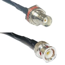 RFC240 BNC FEMALE BULKHEAD to BNC MALE Coax RF Cable USA-Ship Lot