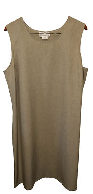 Pride & Joy Women's Dress Beige 20 W 100 Polyester Sleeveless Business Work  Wear | eBay