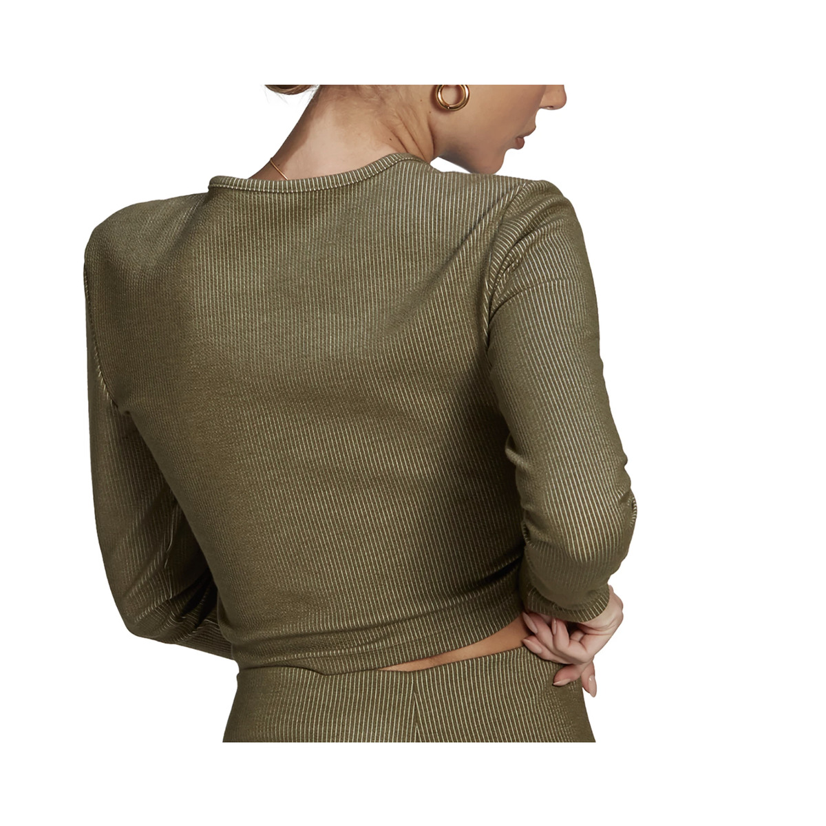 adidas Originals Women\'s Outdoor Utility Long Sleeve Olive Crop Top NWT XS  | eBay