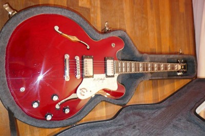 Epiphone Supernova RED Signed Autographed Noel Gallagher Electric Guitar  OASIS | eBay