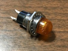 Amber Indicator Light 75w 125v NEW NOS