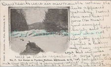 Millbrook NY - ICE GORGE IN TURKEY HOLLOW - Postcard nr Amenia