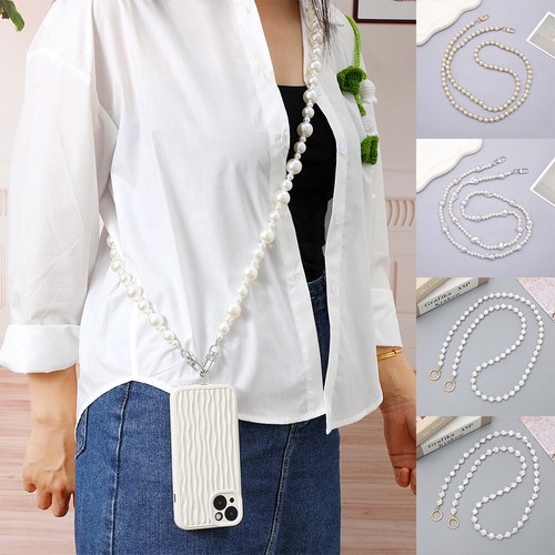 Corde à Suspendre 120CM Longue Chaîne Bretelles Perle Téléphone Cordon Sac Bandoulière Chaîne DIY - Photo 14 sur 29