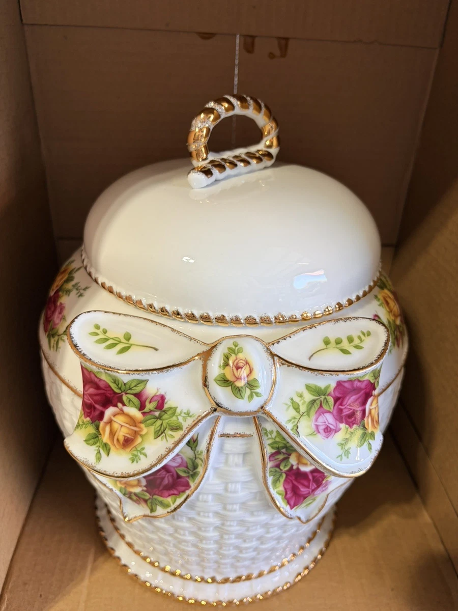 Old Country Roses Cookie Jar for sale | eBay