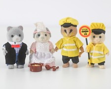 Sylvanian School Lollipop Man, Dinner Lady, Music Teacher Figure Calico Critters