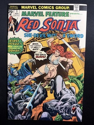Marvel Feature #1 1975 Marvel Comics Red Sonya 1st Print Fine/VF *A4