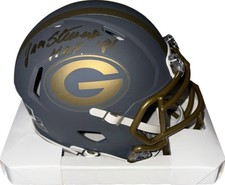 Green Bay Packers Jan Stenerud Signed Slate Mini Helmet Beckett Certified