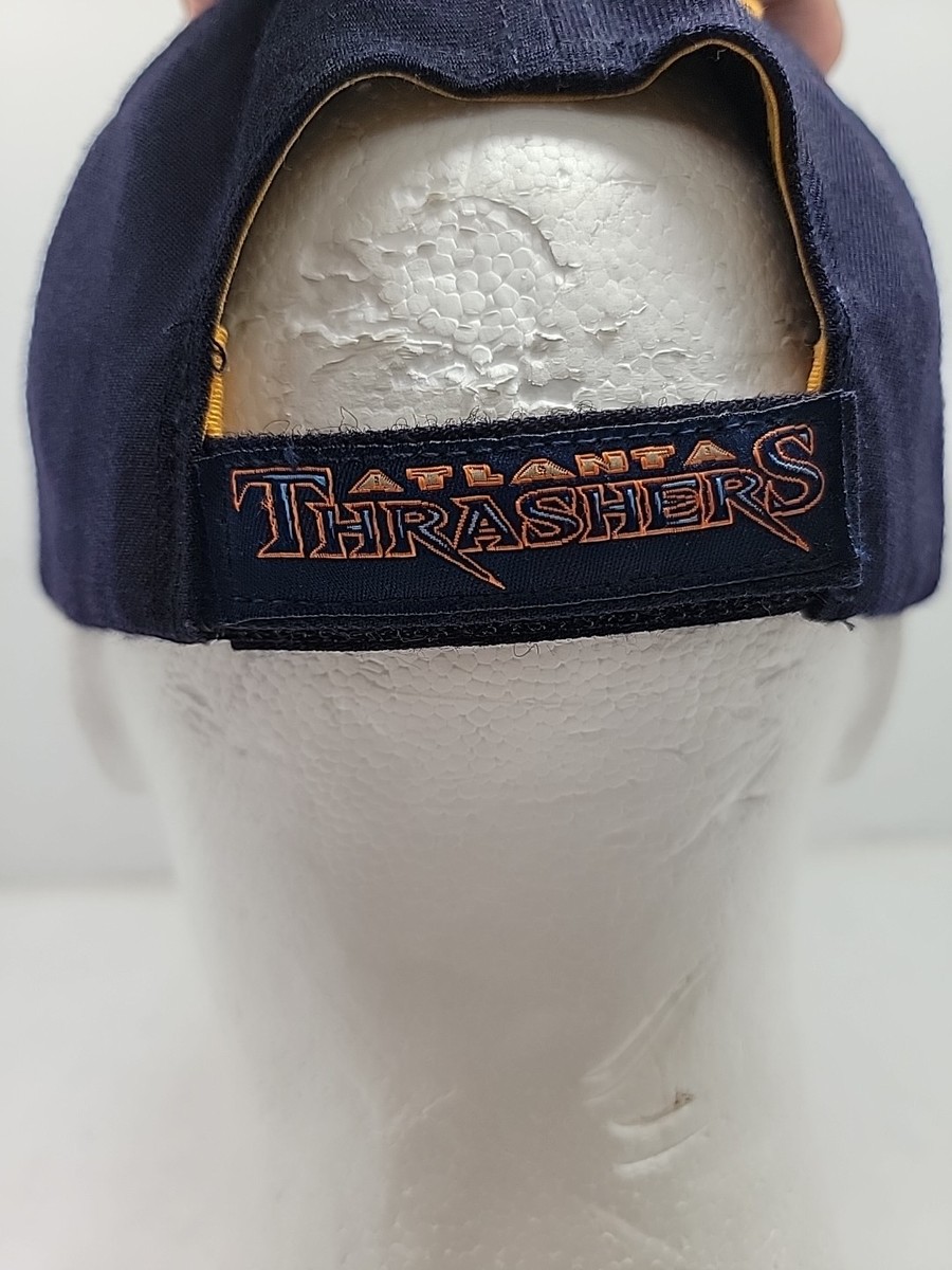 Vtg NHL Atlanta Thrashers Wool Acrylic Blue Embroidered Hat