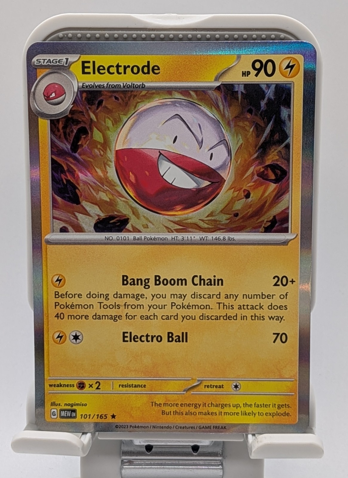 Electrode 101/165 - Pokemon TCG Scarlet & Violet 151 (2023) - NM - Holo Rare 🔥