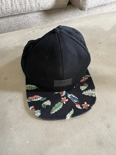 Cappello Berretto Black Vans "OFF THE WALL" Piatto Floreale Bill