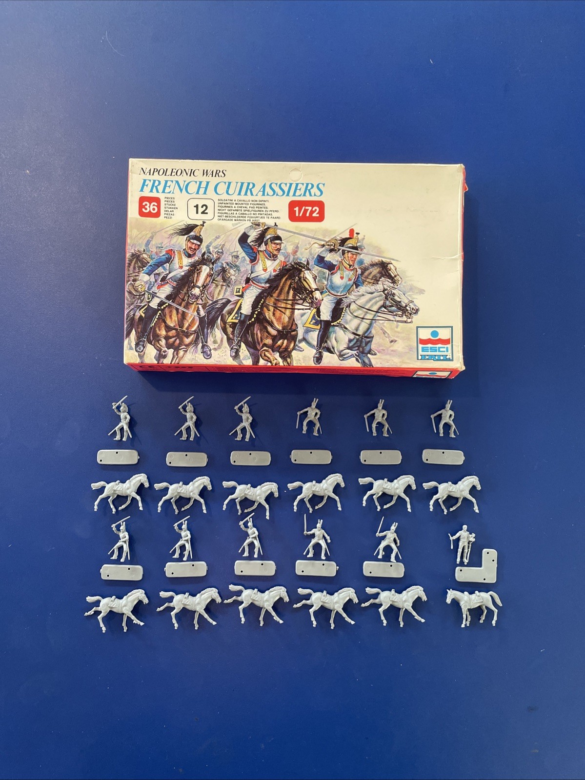 Esci 1/72 Boxed French Cuirassiers Napoleonic Wars Complete