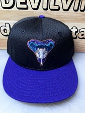 Arizona Diamondbacks Hat Cap Fitted Mens 7 Black Purple MLB Baseball New Era