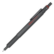 rotring Feinminenstift 600, Darkstone, 0,5 mm, Druck-Bleistift, Ganzmetall