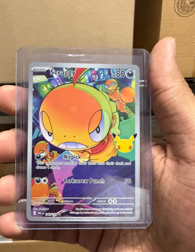Scraggy 140/128 Scarlet & Violet Illustration Rare Full Art Holo Pokemon TCG