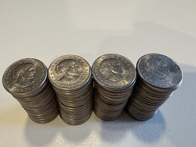 Susan B Anthony Dollar Coin Lot of 100 Mixed Dates