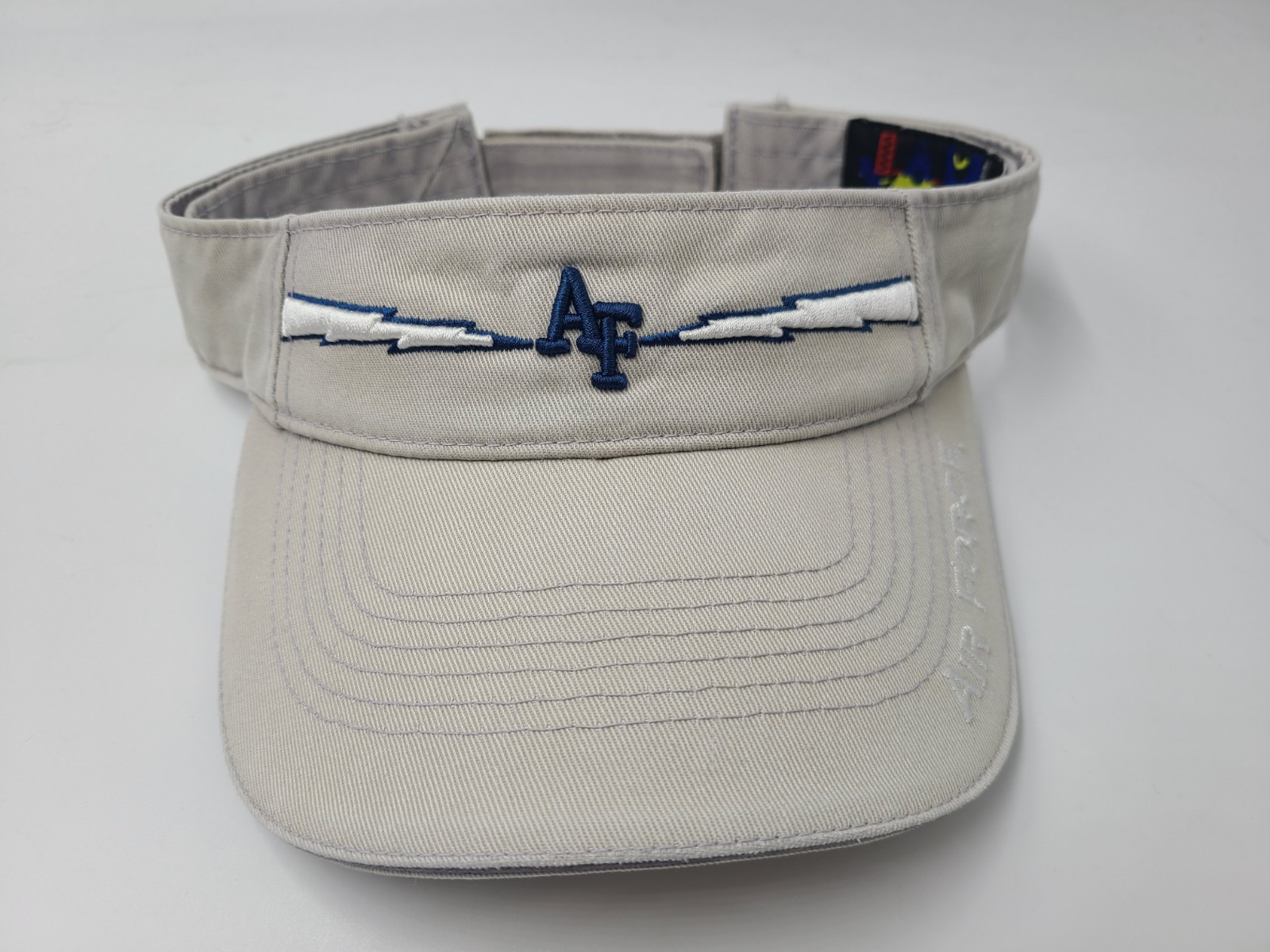 Air Force Academy Falcons NCAA Adjustable Golf Visor Cap for Men and Women in Gray