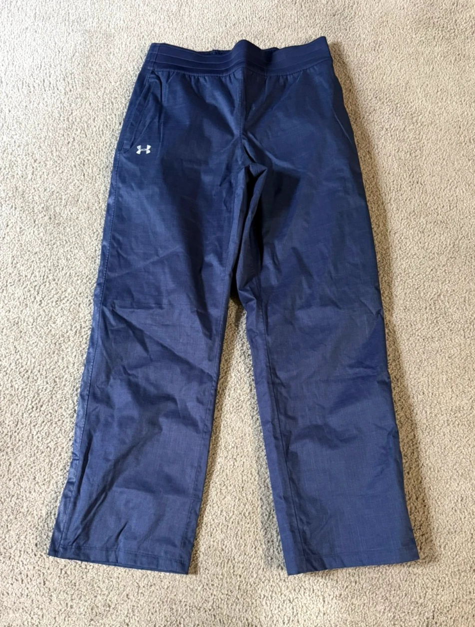 Under Armour Cold Gear Infrared Men's Navy Blue Shell Rain Pants - Size Large