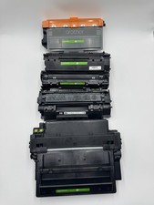 Lot of 5 HP / Brother Empty/Partially Used Toner Cartridges