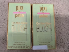 2 Pack ~ Pixi By Petra On The Glow Blush Fleur Tone 0.6 Oz. Brand New In Box