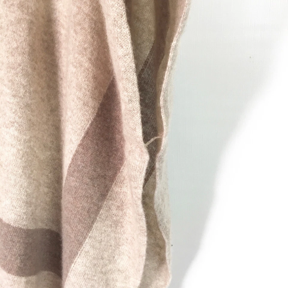 Poncho abierto blanco + Warren XS S tejido cachemir capa chal envolvente beige tostado Foto 4 de 4