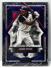 2025 Topps Tier One James Wood Blue 4/125 #99 Washington Nationals Rookie RC