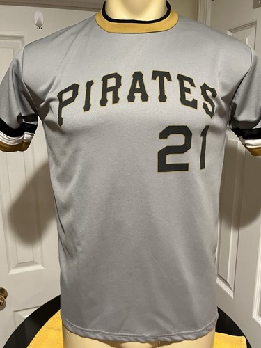 Pittsburgh Pirates Roberto Clemente #21 Jersey Adult Medium Gray SGA