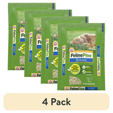 (4 pack) Feline Pine Original 100% Natural Cat Litter, Absorbent, Low Dust, 20Lb 0.56 per pound