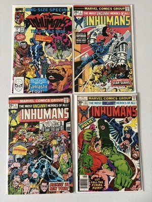 The Inhumans Comic Books Lot Issues 1-3 And 12 Marvel