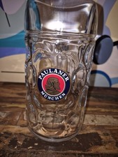 Paulaner München Maßkrug großes Bierglas Fassung 1 Liter Oktoberfest