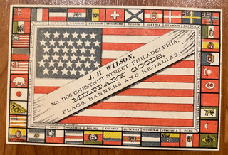 cartolina commerciale merci militari J. H. Wilson vintage
