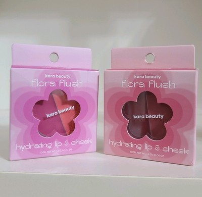 Kara Beauty Flora Flush hydrating lip and cheek juicy balm texture 