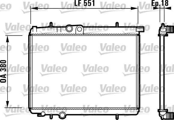 Radiatore Alette di raffreddamento montate meccanicamente 732886 VALEO - Immagine 2