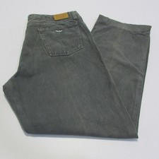 VTG Armani Jeans Women’s Relaxed Fit Straight Leg Grey W34 / L28 UK 16 SKU 20050